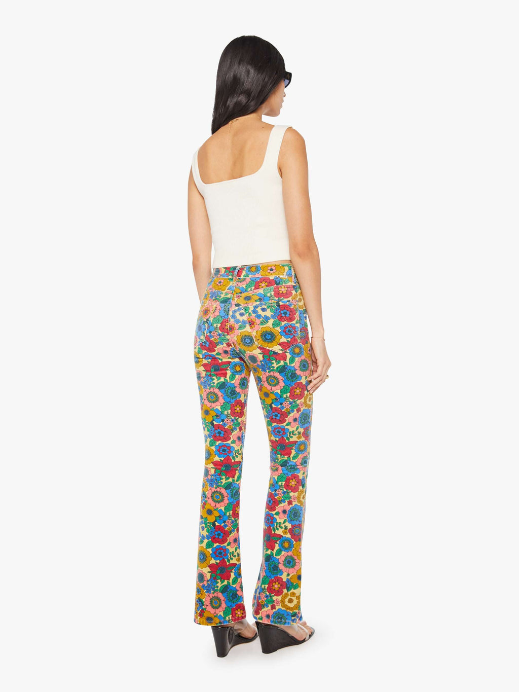 High Waisted Weekender Skimp - Track And Flower Fields