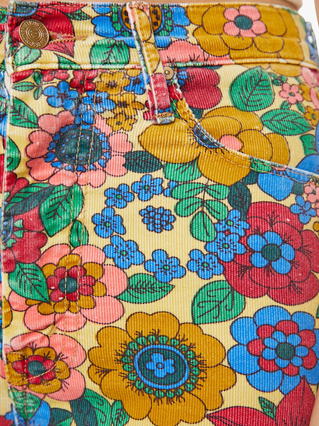 High Waisted Weekender Skimp - Track And Flower Fields