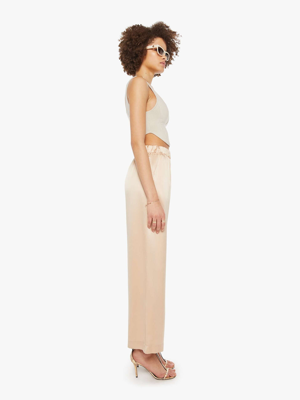 SABLYN Brynn High Rise Wide Leg Pant - Pink Sand